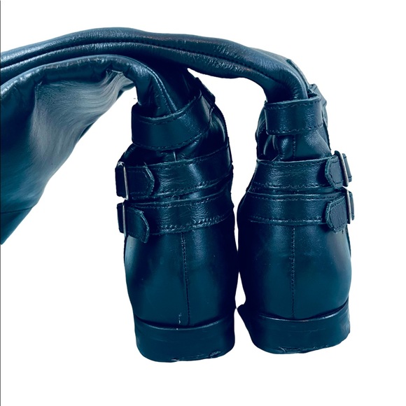 BLAKELY Brazilian Black Leather Boots Women’s Size 7M - Picture 6 of 7